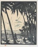 Tavik Frantisek Simon (1877–1942), was a Czech painter, etcher, and woodcut artist. Although based mainly in Europe, his extensive travels took him to Morocco, Ceylon (now Sri Lanka), India, and Japan, images of all of which appear in his  artistic work. He died in Prague in 1942. Largely ignored during the Communist era in Czechoslovakia, his work has received greater attention in recent years.