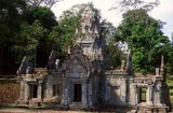 Phimeanakas, within Angkor Thom, was built at the end of the 10th century by King Rajendravarman and then rebuilt by Suryavarman II.<br/><br/> 

Angkor Thom, meaning ‘The Great City’, is located one mile north of Angkor Wat. It was built in the late 12th century CE by King Jayavarman VII, and covers an area of 9 km², within which are located several monuments from earlier eras as well as those established by Jayavarman and his successors. It is believed to have sustained a population of 80,000-150,000 people. At the centre of the city is Jayavarman's state temple, the Bayon, with the other major sites clustered around the Victory Square immediately to the north.<br/><br/>

Angkor Thom was established as the capital of Jayavarman VII's empire, and was the centre of his massive building programme. One inscription found in the city refers to Jayavarman as the groom and the city as his bride.<br/><br/> 

Angkor Thom seems not to be the first Khmer capital on the site, however, as Yasodharapura, dating from three centuries earlier, was centred slightly further northwest.<br/><br/>

The last temple known to have been constructed in Angkor Thom was Mangalartha, which was dedicated in 1295. In the following centuries Angkor Thom remained the capital of a kingdom in decline until it was abandoned some time prior to 1609. 

