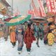 Japan: Kyoto street scene in winter c.1928