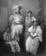 Sri Lanka: Portrait of an aristocratic Sinhalese family from Kandy, late 19th century.