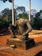 Cambodia: Early morning light on the statue of Yama, God of Death, commonly called the Leper King, the Terrace of the Leper King, Angkor Thom