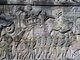 Cambodia: Bas-relief of a Khmer military procession with elephants, The Bayon, Angkor Thom